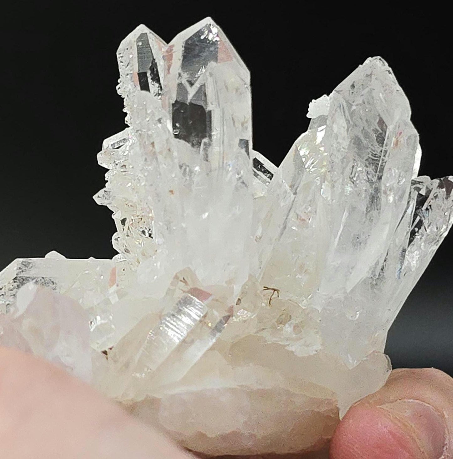Baluchistán Water Clear Gem Quartz Cluster | Wet Luster | Druze | High Vibrational