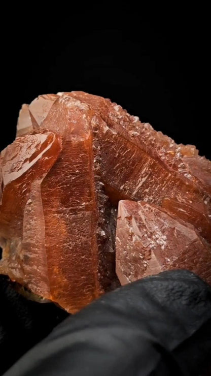 Dragon Red Scalahedral Hematite Jelly Quartz from Morocco | Courage | Strength | Grounding | Labido | Collector Quartz