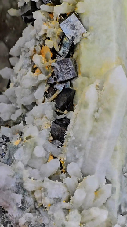 Dragon Cluster Masterpiece Inner Mongolia Old Stock with Pyrite on Fluorite
