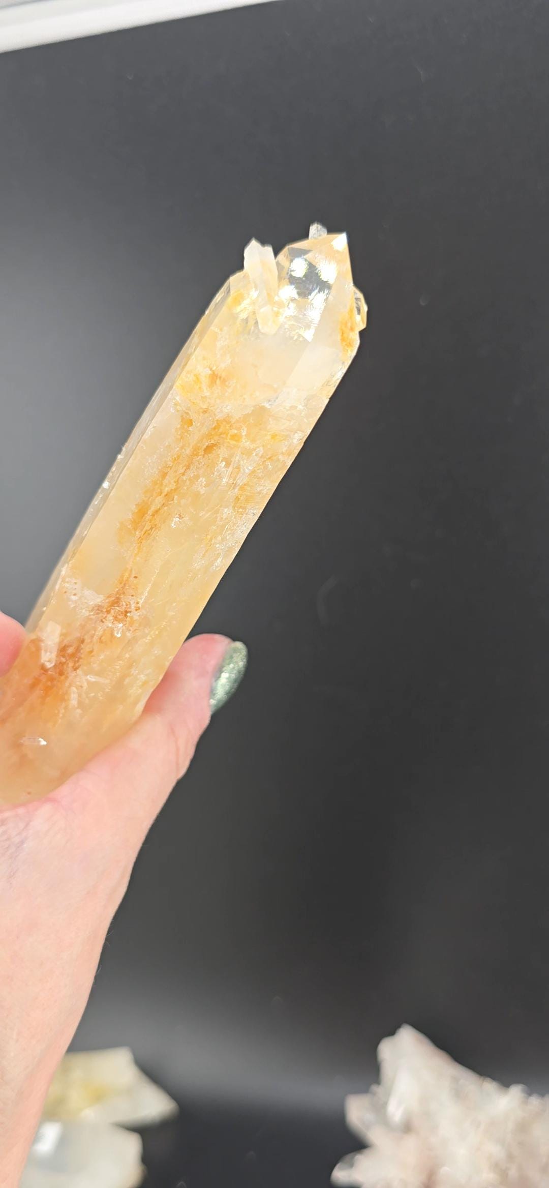 Blue Smoke Lemurian Quartz | Colombian Santander Crystal | Raw Lemurian with Cookeite & Double Terminated Rider | High Vibration Point