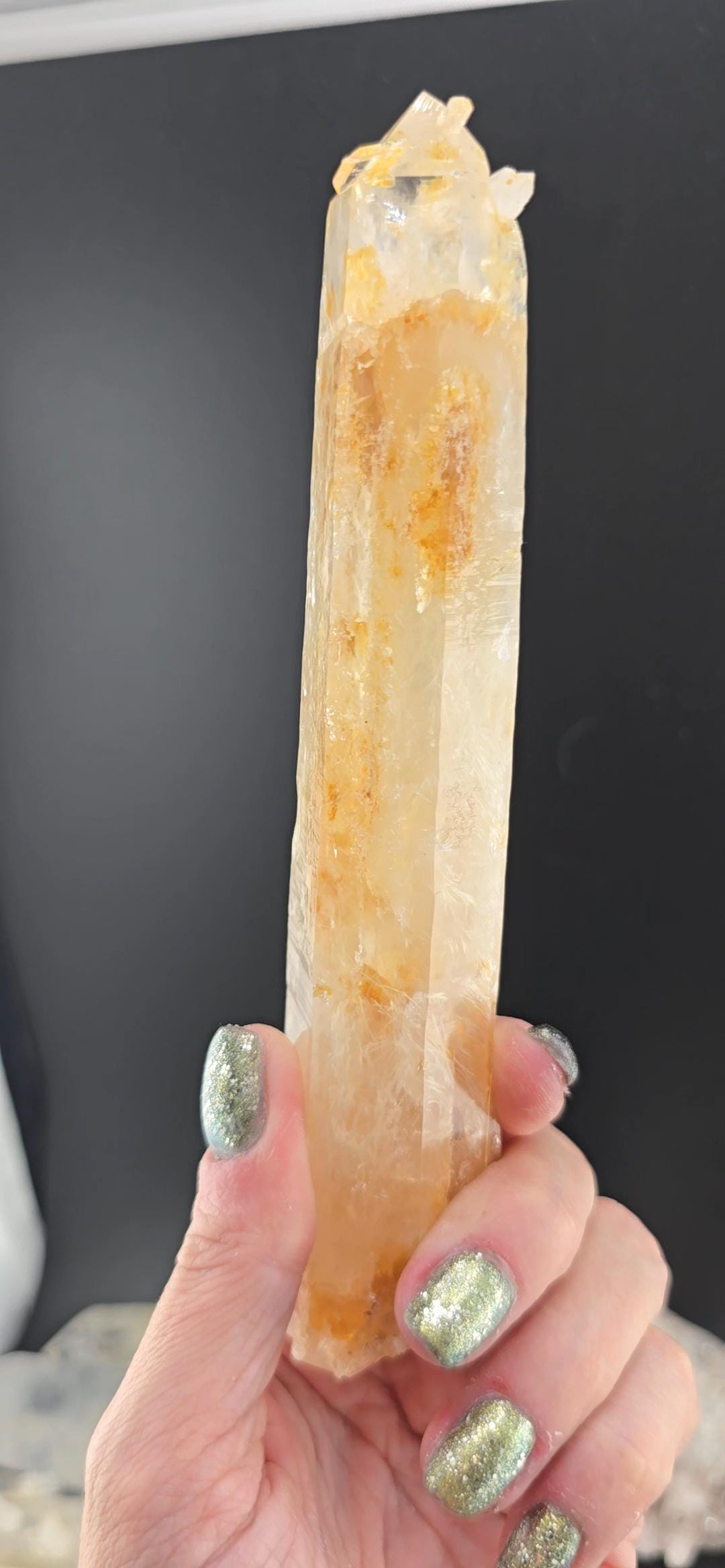 Blue Smoke Lemurian Quartz | Colombian Santander Crystal | Raw Lemurian with Cookeite & Double Terminated Rider | High Vibration Point