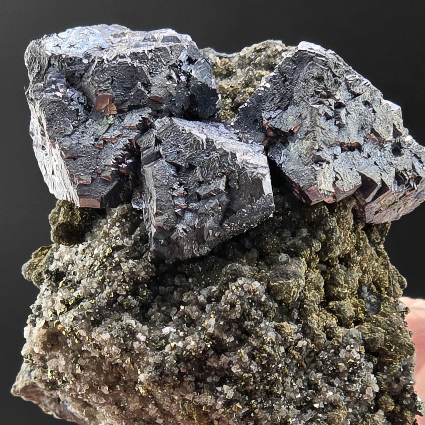 Cabinet-Sized Octahedral Galena | Raw Unpolished Specimen | Three-Terminated Natural Galena | Collector’s Mineral & Display Piece