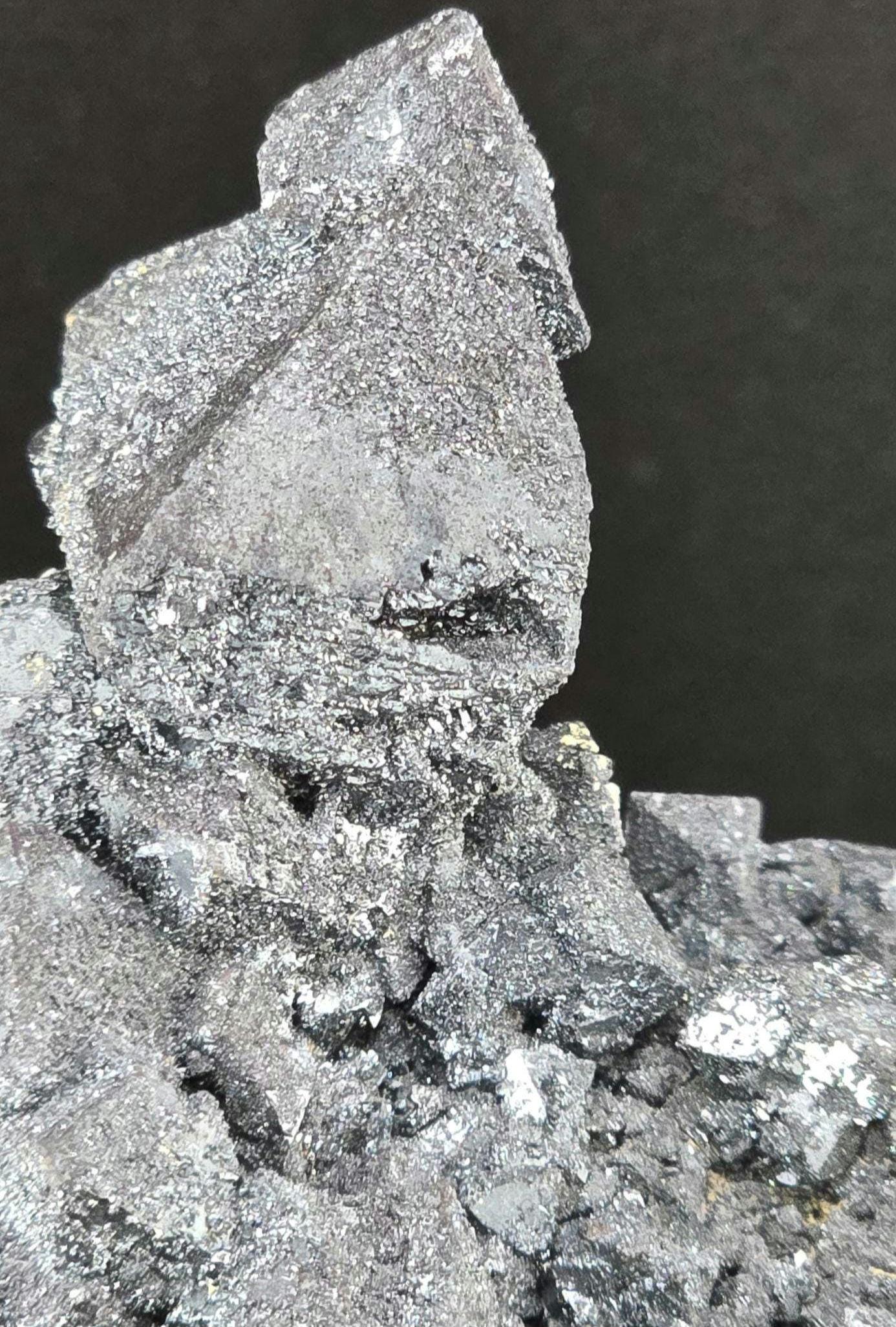 Rare Martite from Payún Volcano, Argentina | Octahedral Hematite Pseudomorph | Natural Collector’s Mineral | High-Luster Metallic Crystal