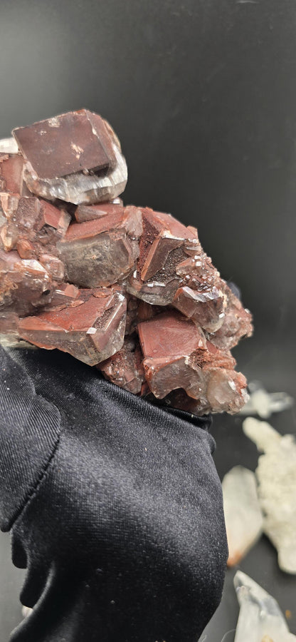 Chocolate Calcite with Rare Goethite Inclusions! Big Specimen over 500 grams!