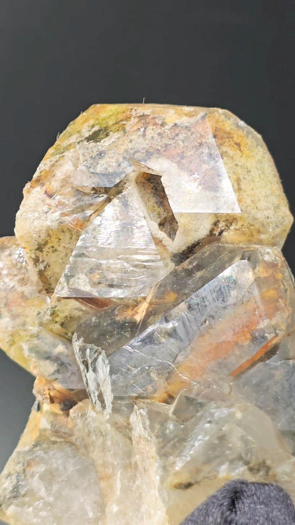 Shamanic Dream Stone Brazilian Garden Quartz Weird Formation With Unique Octahedral Onclusions Etched