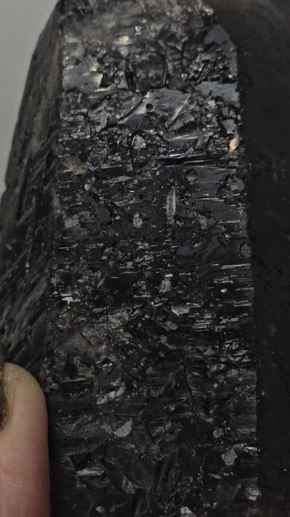 Big Natural Morion Quartz SMOKY Doubly Terminated from Dia Matina Brazil Old Stock