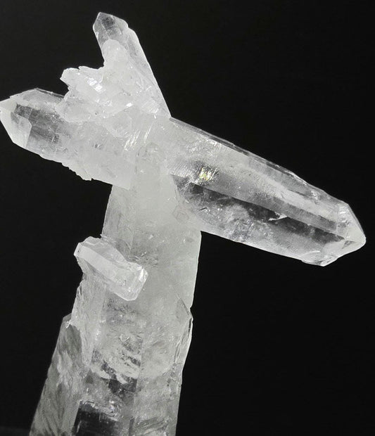 Unique Laser Quartz Point With Double Terminated Rider | Dia Matina, Brazil | Optical Clarity | Manifestation