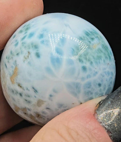 Larimar Sphere | DRC | Blue Pectolite | Polish Crystal