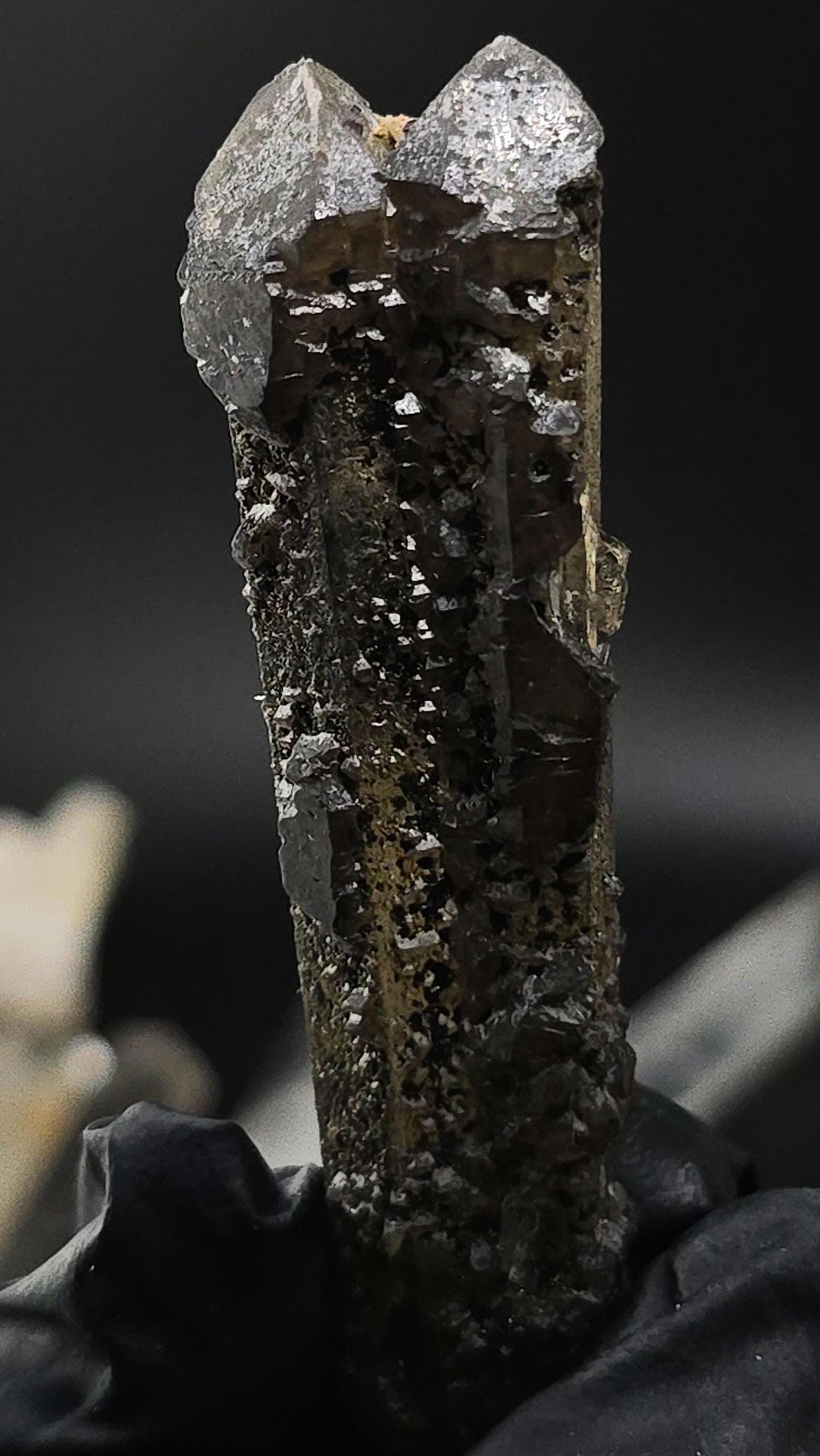 Inner Mongolian Scalenohedral Tantric Twin Quartz Point Included With Hedenbergite | RARE | Manifestation | Love | Romance | Heart Chakra
