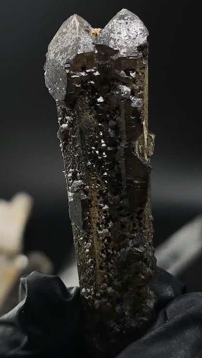 Inner Mongolian Scalenohedral Tantric Twin Quartz Point Included With Hedenbergite | RARE | Manifestation | Love | Romance | Heart Chakra