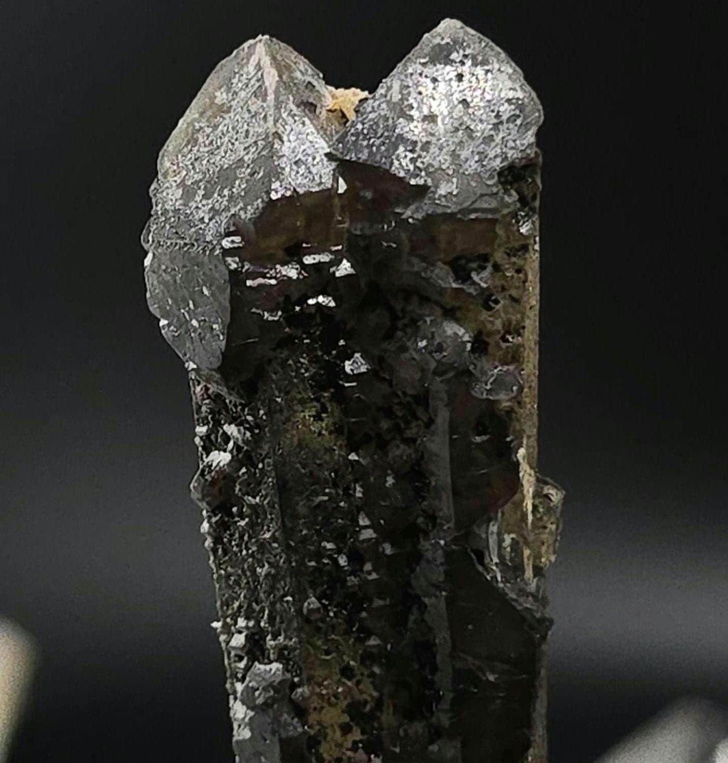 Inner Mongolian Scalenohedral Tantric Twin Quartz Point Included With Hedenbergite | RARE | Manifestation | Love | Romance | Heart Chakra