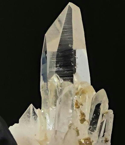 Penas Blancas Quartz Cluster | High Clarity & Unique Golden Hue | Rare Collector's Piece | Rare Time Link Shape