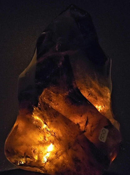 HUGE Smoky Quartz Flame from 90s Brazil w International Galaxy! 5kg