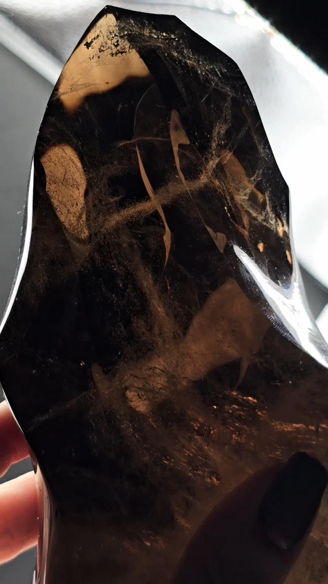 HUGE Smoky Quartz Flame from 90s Brazil w International Galaxy! 5kg