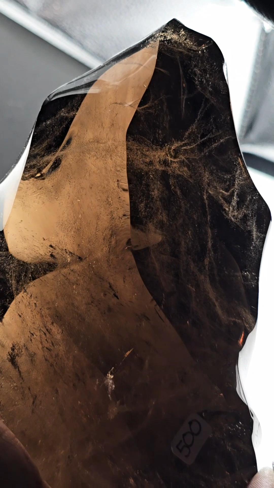 HUGE Smoky Quartz Flame from 90s Brazil w International Galaxy! 5kg