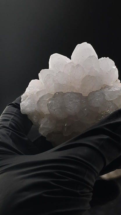 White Quartz Flower Cluster | Natural Crystal Bloom | Raw Clear Quartz | Healing Energy Stone | Reiki & Meditation Decor