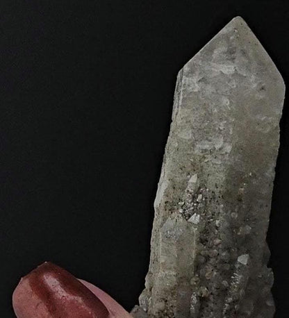Inner Mongolian Scalenahedral Green Point | Prase Quartz | Hedenbergite Inclusion