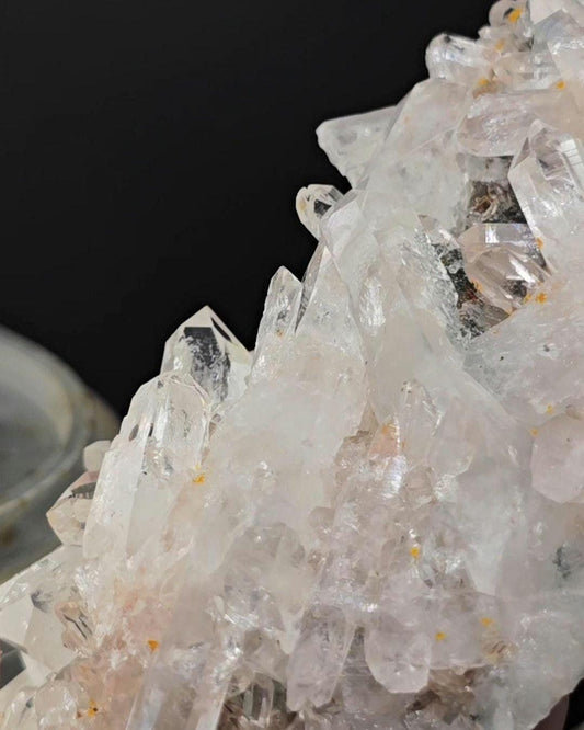 Pink COLOMBIAN Quartz Plate FROM Santander, With Chlorite
