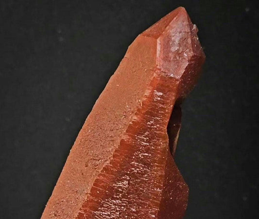 Red Moroccan Dragon Hematite Infused Quartz w Visible Layers!