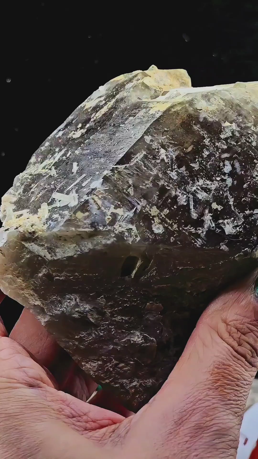 Goshenite Included Smoky Quartz Specimen from Nigeria