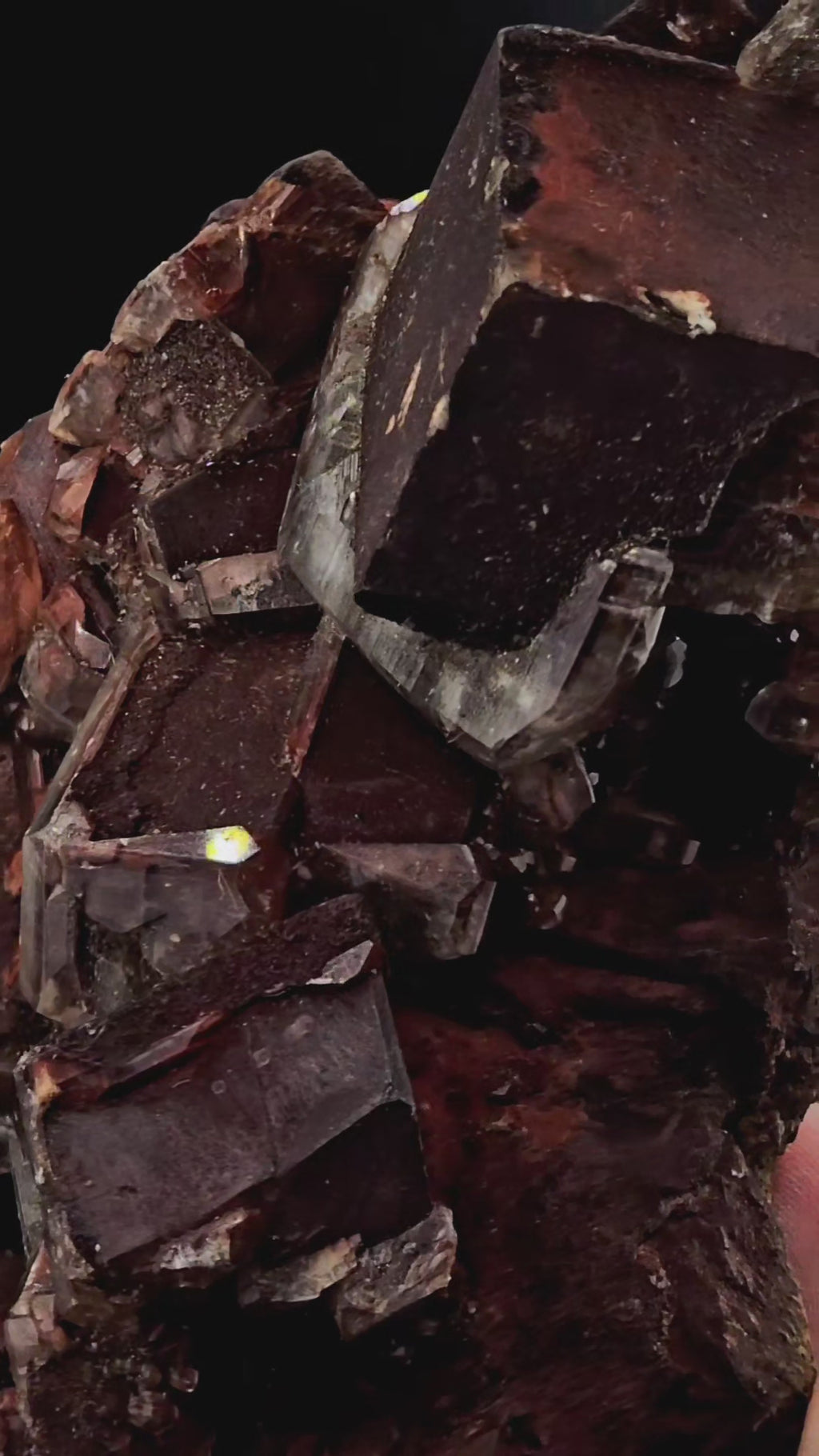 Hematite Included Calcite from Hubei Daye, China