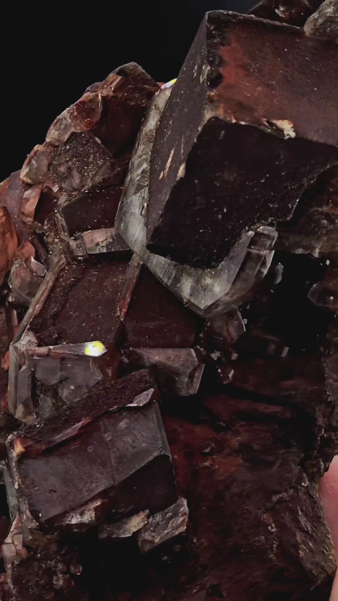 Hematite Included Calcite from Hubei Daye, China