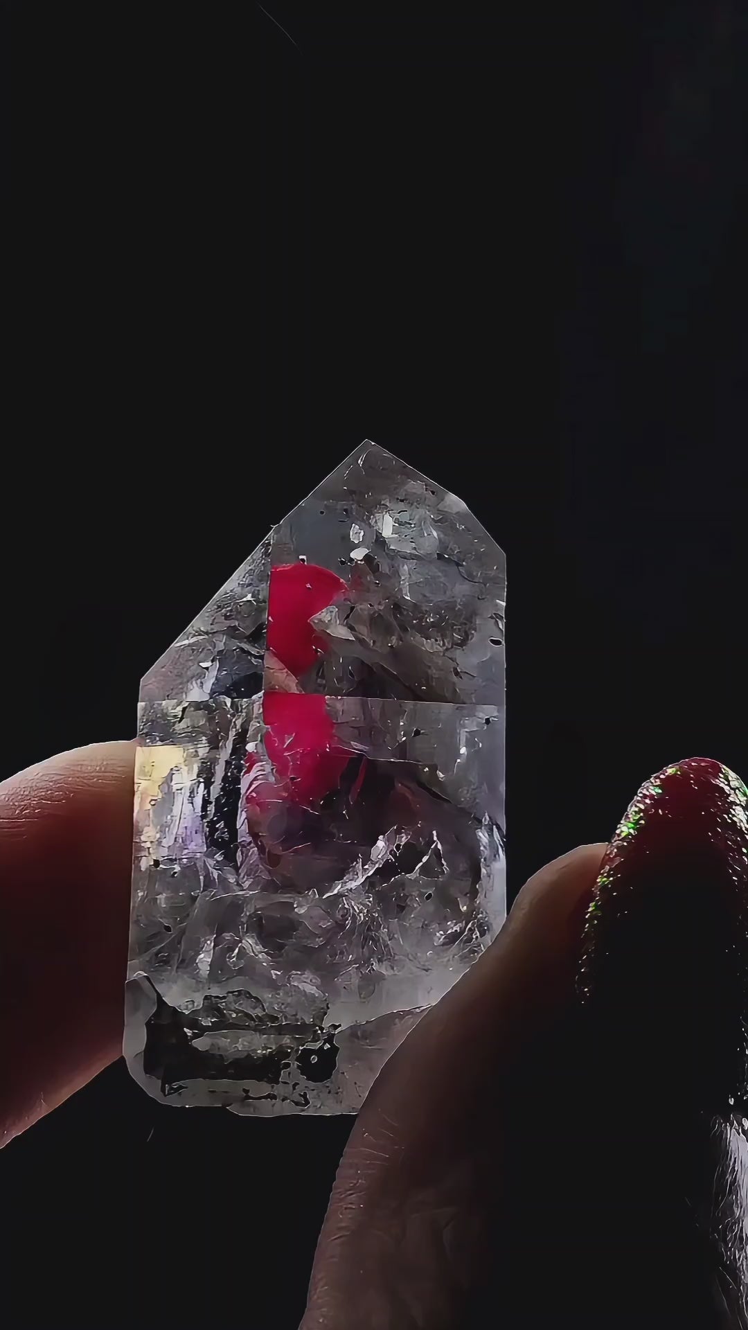 Small Streep Amethyst from Goboboseb Namibia