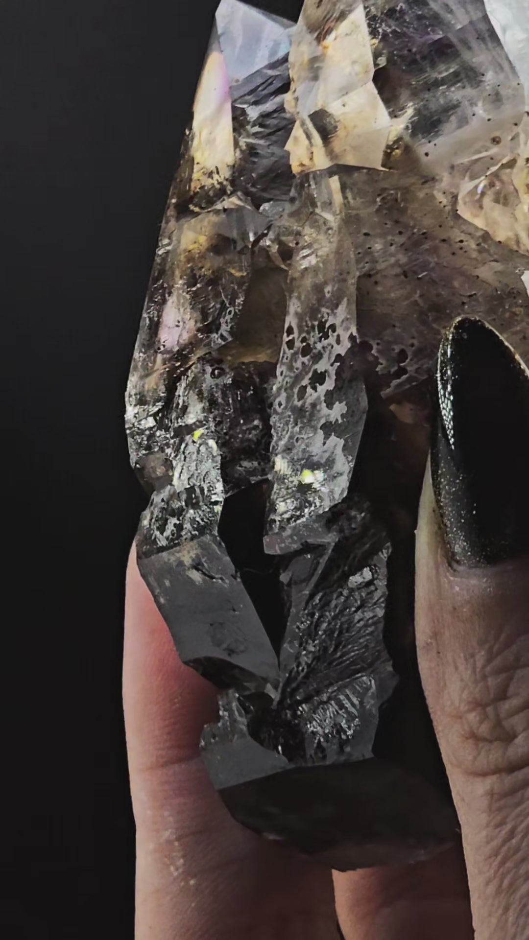 Big Elestial Smoky Amethyst from Little Ones Claim