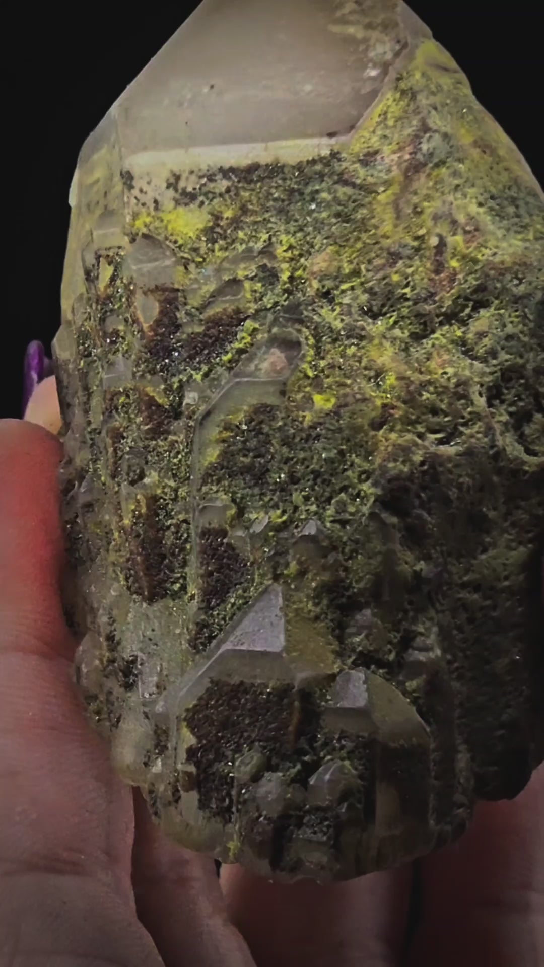 Messina Quartz with Malachite Overcoat