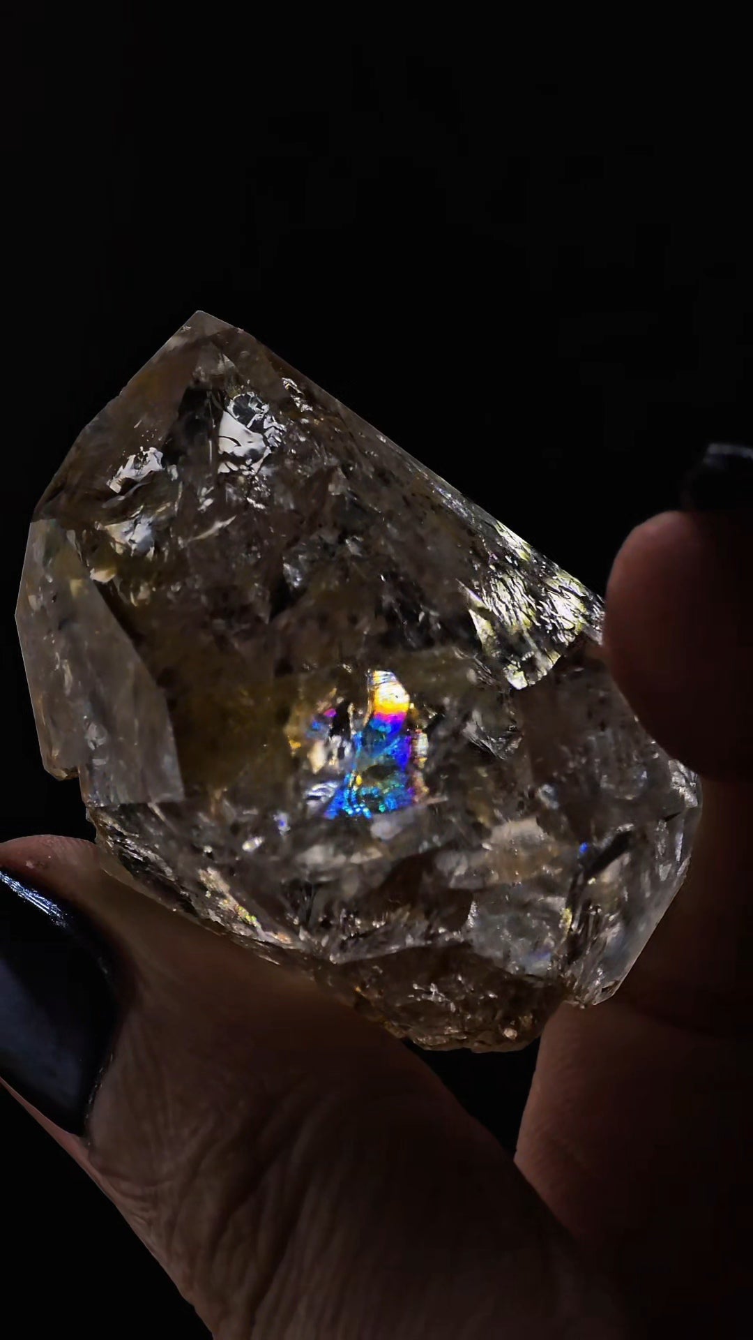 Rainbow Filled Herkimer