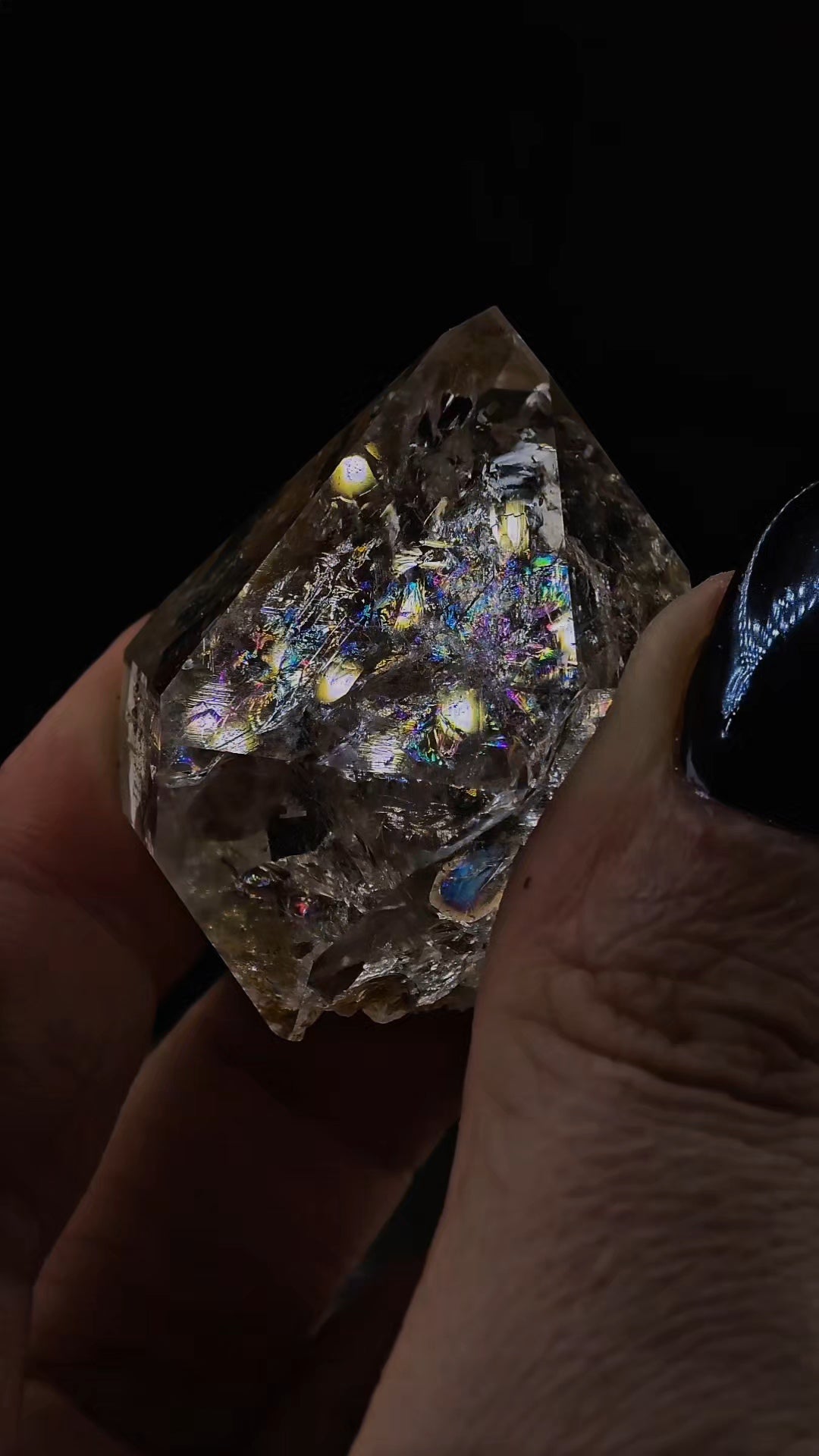 Rainbow Filled Herkimer