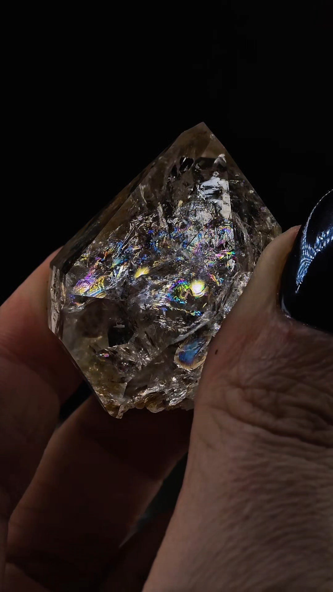 Rainbow Filled Herkimer