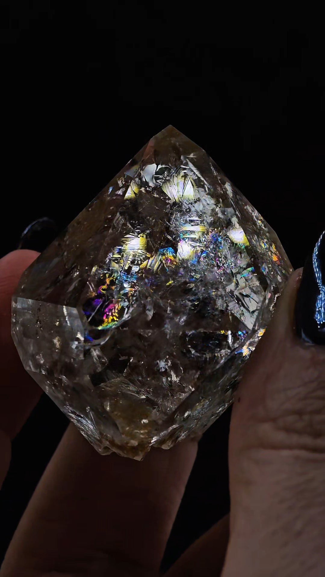 Rainbow Filled Herkimer